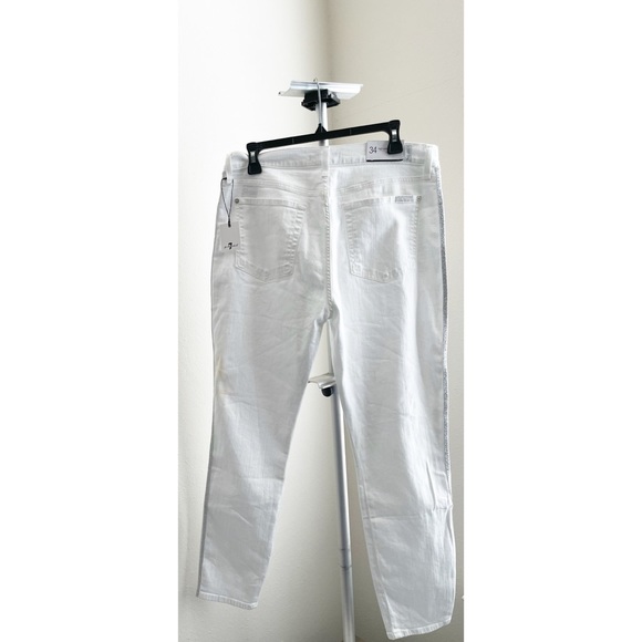 7 for All Mankind High Waist Ankle Skinny Jeans 34 - Picture 8 of 16